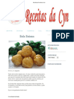 Bala Baiana Receitas Da Cyn