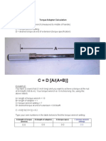 Torque Adapter Calculation