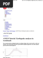 ANSYS Tutorial - Earthquake Analyses in Workbench - EDR