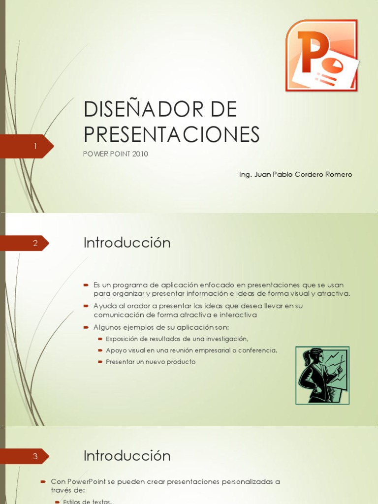 Diseñador de Presentaciones - Power Point | PDF | Microsoft PowerPoint |  Tabla (base de datos), image size:768x1024