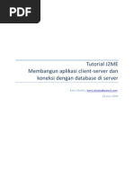 Download Tutorial J2ME Client Server Database by Amri Shodiq SN16633694 doc pdf