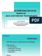 Advanced Data services with DAB and Internet Technologies (presentation at Eureka consortium)