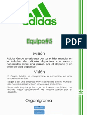 Organo pasillo Drama Adidas Exp | PDF | Adidas | Sustentabilidad