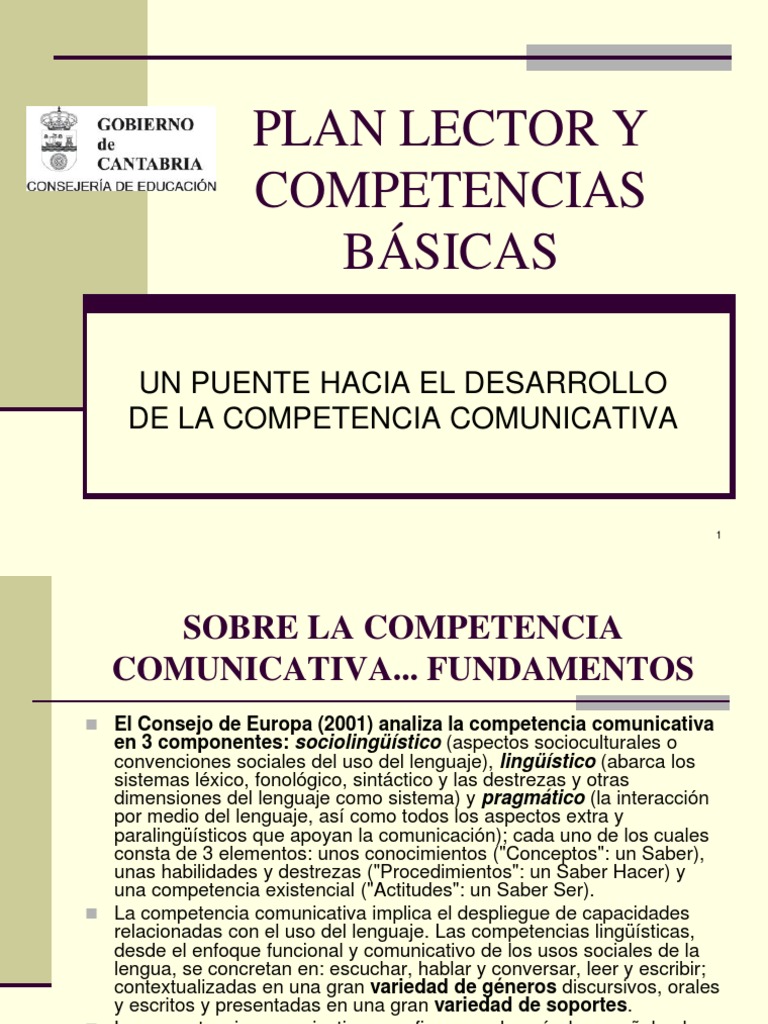 Plan Lector Competencia Comunicativa | PDF | Plan de estudios | Lectura ...