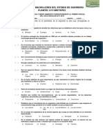 Examen de Ecologia y Medio Ambiente Primer Parcial