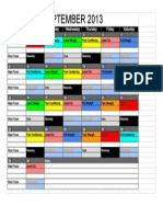 Fulcrum Matrix Schedule 2013 - September