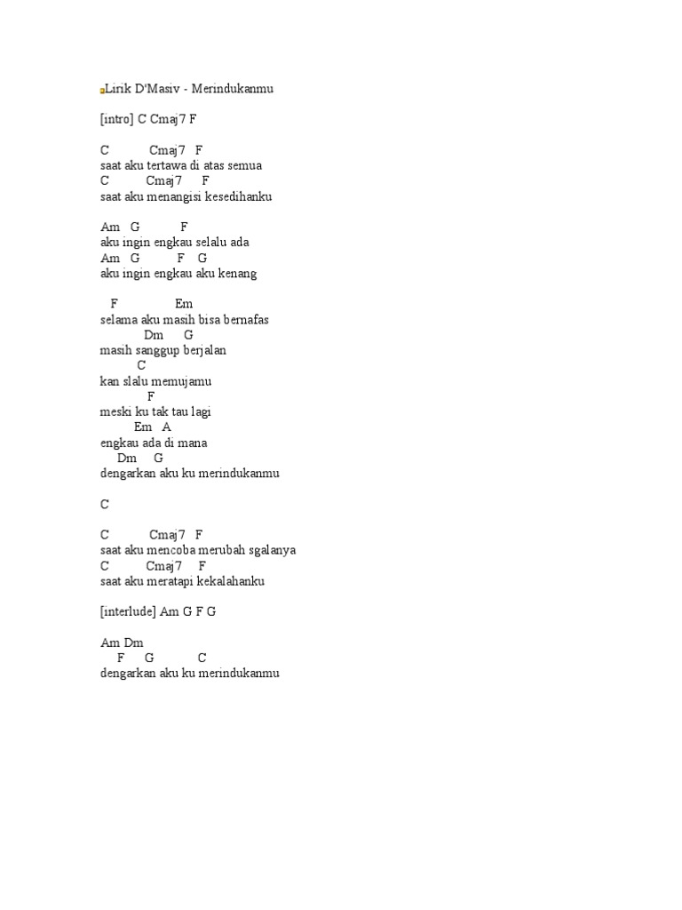 Lirik D Download lagu merindukanmu dmasiv di lirik mp3 secara gratis di stafaband, planetlagu, metrolagu, bursalagu. lirik d