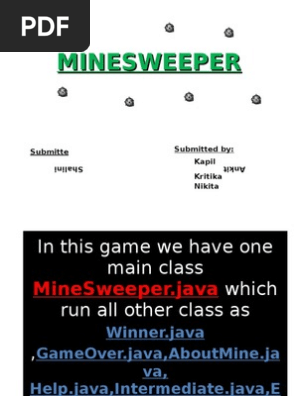Minesweeper Presentation Graphical User Interfaces Human Computer Interaction