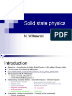 Solid State Physics Intro