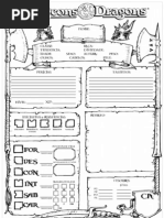Ficha d&d Ornamentada