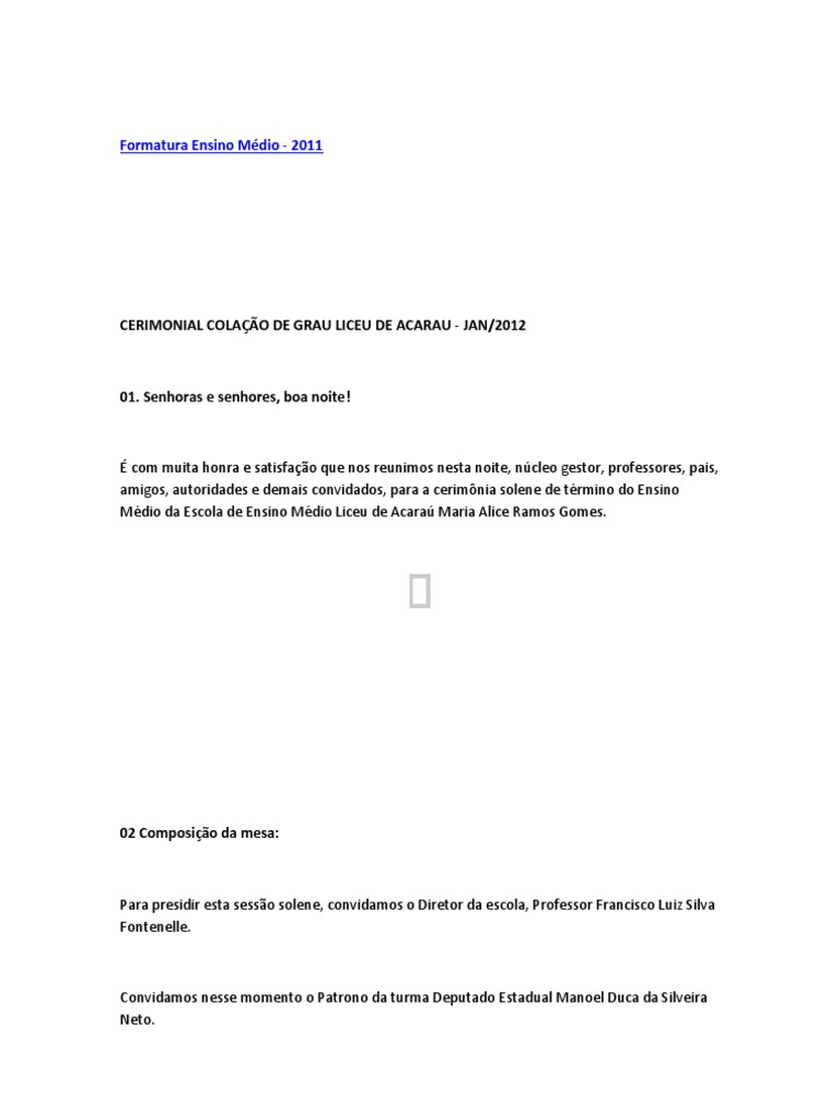 Formatura Ensino Médio | PDF | Bíblia | Revelação, image size:768x1024