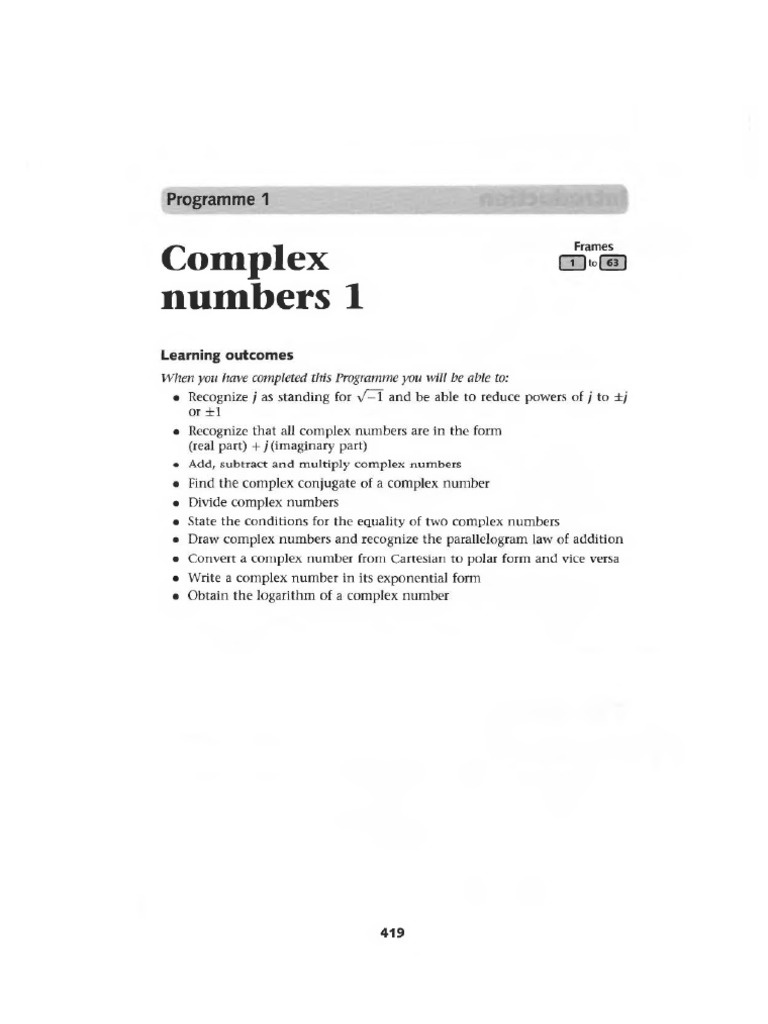 Complex Numbers 1 - Engineering Mathematics 5th Ed by K. A. Stroud ...