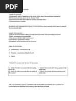 Characteristics of Succession