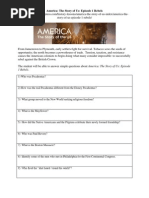 America The Story of Us Episode 1 Rebels Worksheet