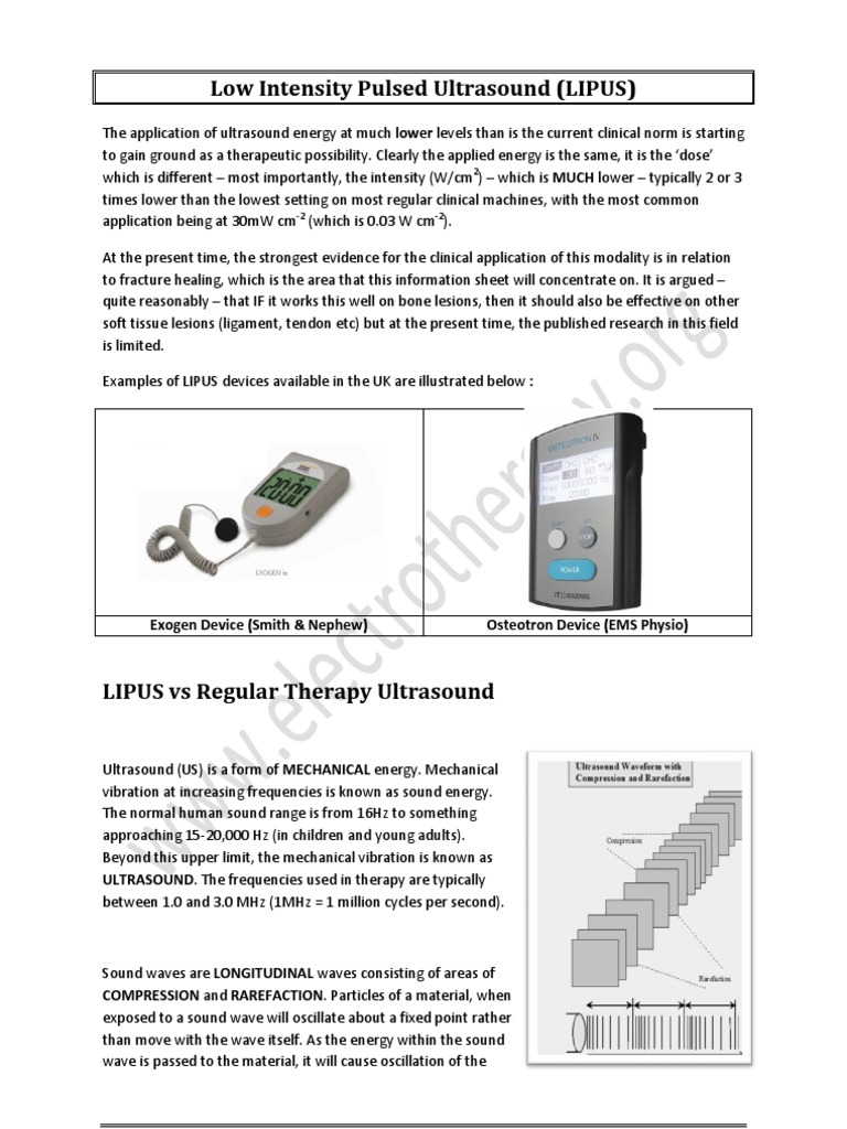 Low Intensity Pulsed Ultrasound 2012 | PDF | Clinical Trial | Sound