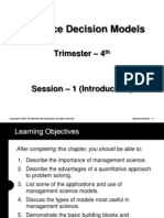 Advance Decision Models: Trimester - 4