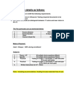 PCN Course Details As Follows