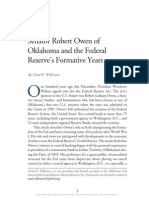 Senator Robert Owen of Oklahoma and the Federal Reserve's Formative Years