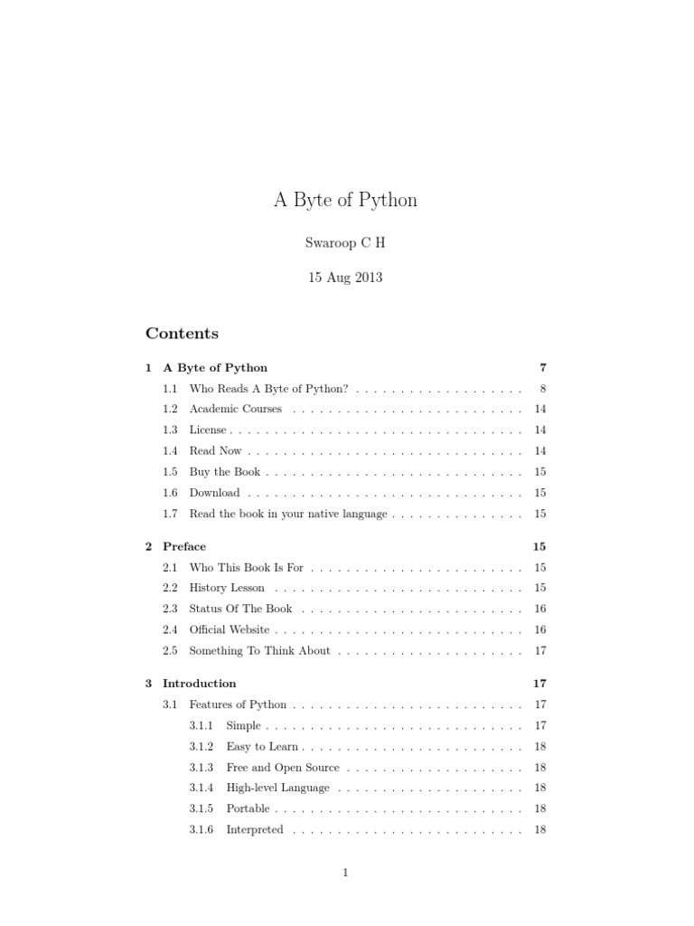 A Byte Of Pythonpdf Command Line Interface Parameter - 