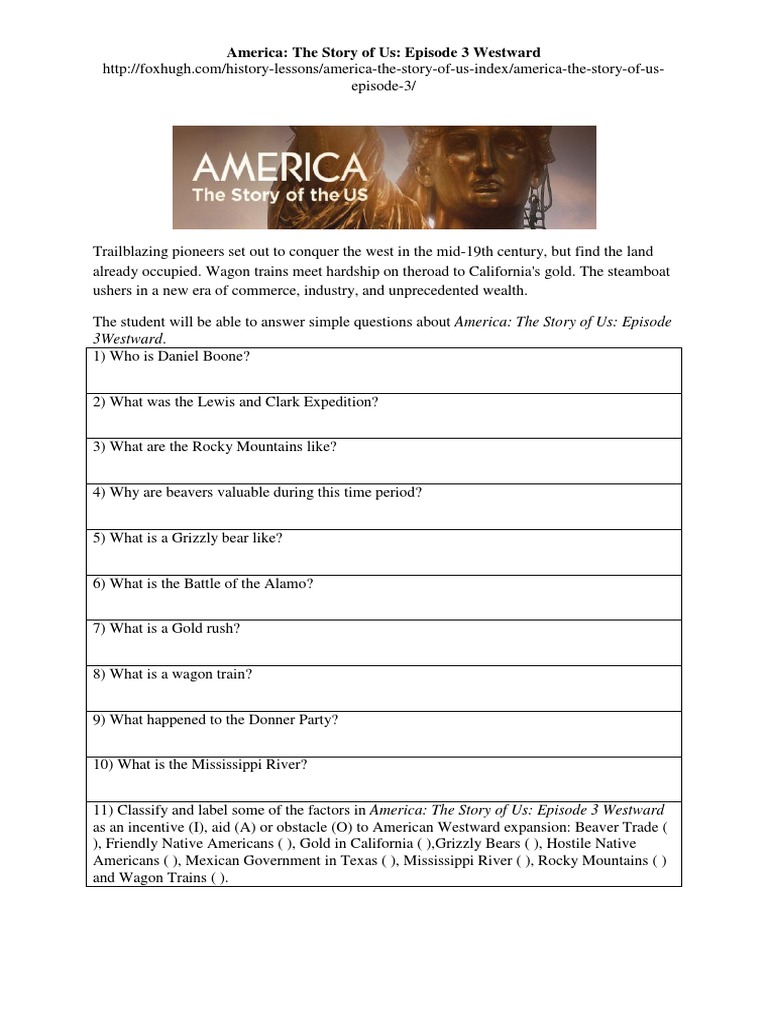 america-the-story-of-us-episode-3-westward-worksheet-docx-north-america-western-united-states