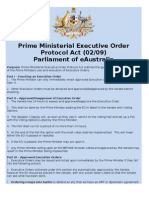 Prime Ministerial Executive Order Protocol Act (02/09)