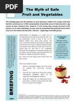 Myth Safe Fruit and Vegetables