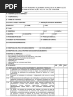 Roteiro de Inspeção Res RDC 216 de 15 09 2004