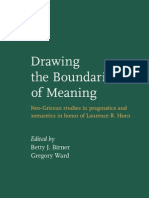 Birner & Ward (2006) - Drawing The Boundaries