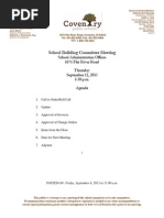 Coventry September 12 School Building Committee AGENDA