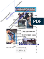 Thesis Manual UTM 2005
