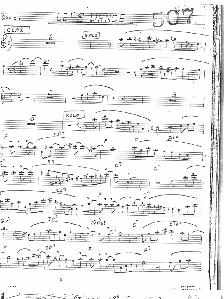 Benny Goodman - Let's Dance - Parts | PDF