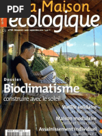 La Maison Ecologique N°58 - Août - Septembre 2010 - Paille, Maison en Modules, Lombricompostage, Écoquartier Flottant, Bioclimatisme, Nombre D'or, Phytoépurat