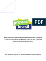 1 Prova Objetiva Tecnico Em Operacao Junior Petrobras Biocombustivel 2010 Cesgranrio