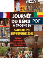 Journee Beninoise a Crosne ( 91560) en Region Parisienne Le Samedi 28 Sept 2013