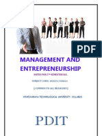 Management & Entrepreneurship Notes