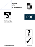EfB Level 3 Model Answers Series 1 2001
