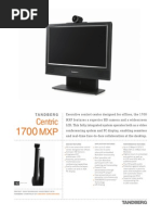 Videoconferencing Tandberg Centric 1700 Mxp Data Sheet