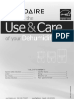 Frigidaire Dehumidifier CAD504DUL Owners Guide