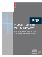 Planificiacion de Mercado - Introduccion de Bebida Isotonica