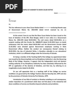 Sample Of Answer To Show Cause Notice Pdf Virtue Social Institutions