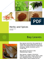 Herbs and Spices