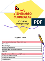 Itinerario 2 Curso Psicologýa