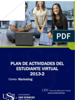 Formato Plan de Actividades Del Estudiante 2013-2