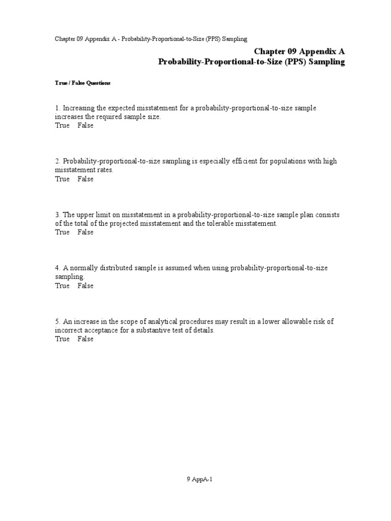 Ap Stats Chapter 9 Test