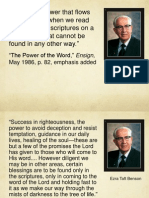 There Is A Power That Flows Into Our Lives When We Read and Study The Scriptures On A Basis That Cannot Be Found in Any Other Way.