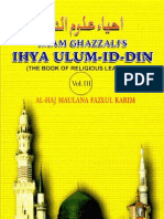 ImamGhazzalisIhyaUlum Id DintheBookOfReligiousLearnings Vol 3