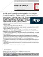 ESPECIALGuía de Práctica Clínica Basada en La Evidencia para El Manejode La Sedoanalgesia en El Paciente Adulto Críticamente Enfermo 2013