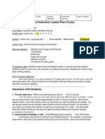 Direct Instruction Lesson Plan (10 PTS) Lesson Background: 1 Science