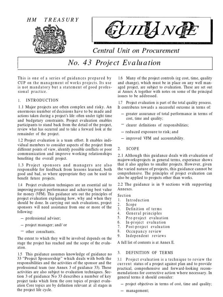 Project evaluation pdf evaluation real estate appraisal