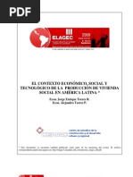 El Contexto de La Produccion de Vivienda Social